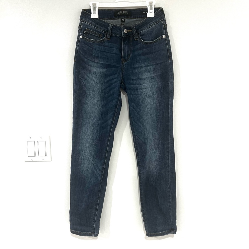 Judy Blue Relaxed Fit Dark Wash Jeans Women’s Sz 25